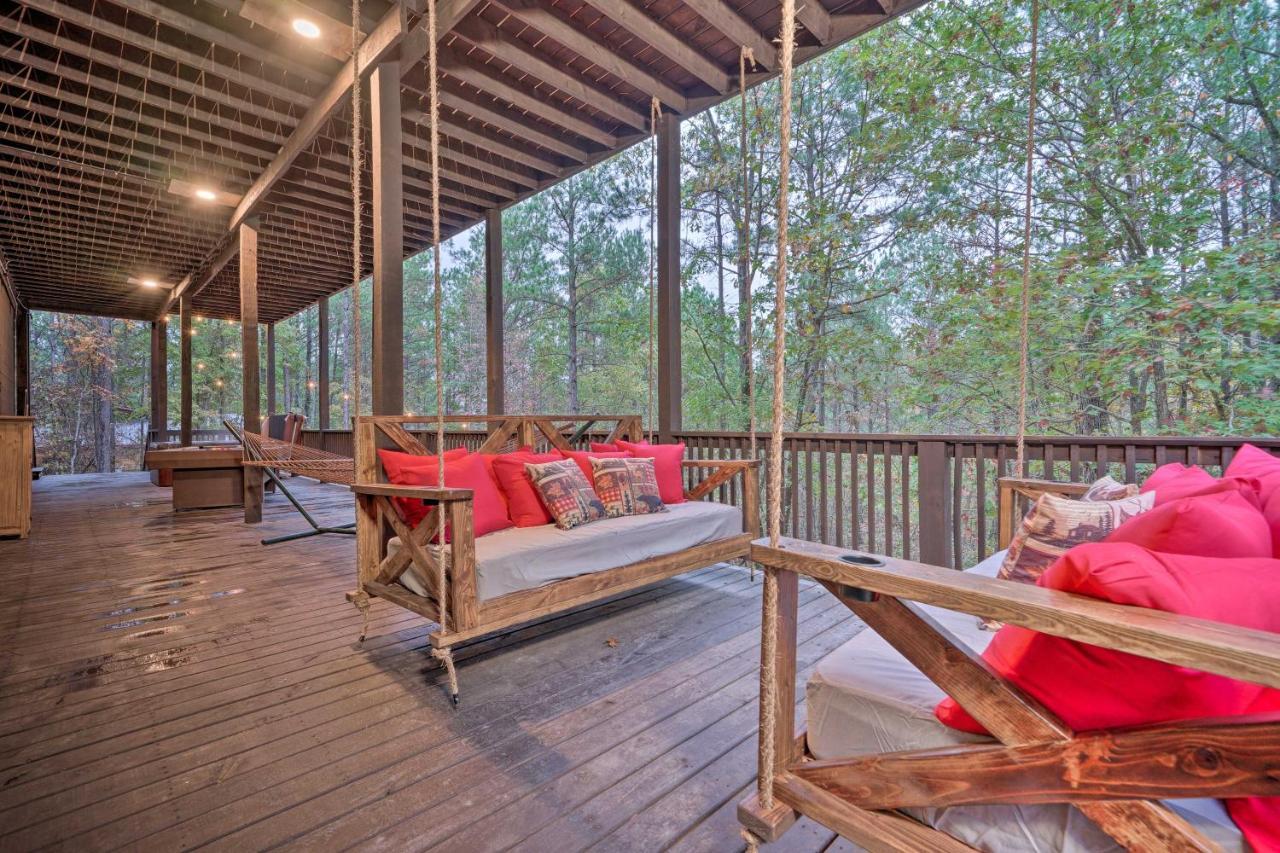 Broken Bow Cabin Deck With Hot Tub And Pool Table! エクステリア 写真